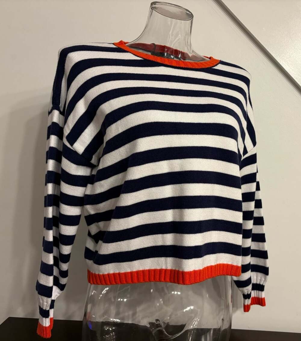 Zaful Striped Knit Sweater Size Medium NWT